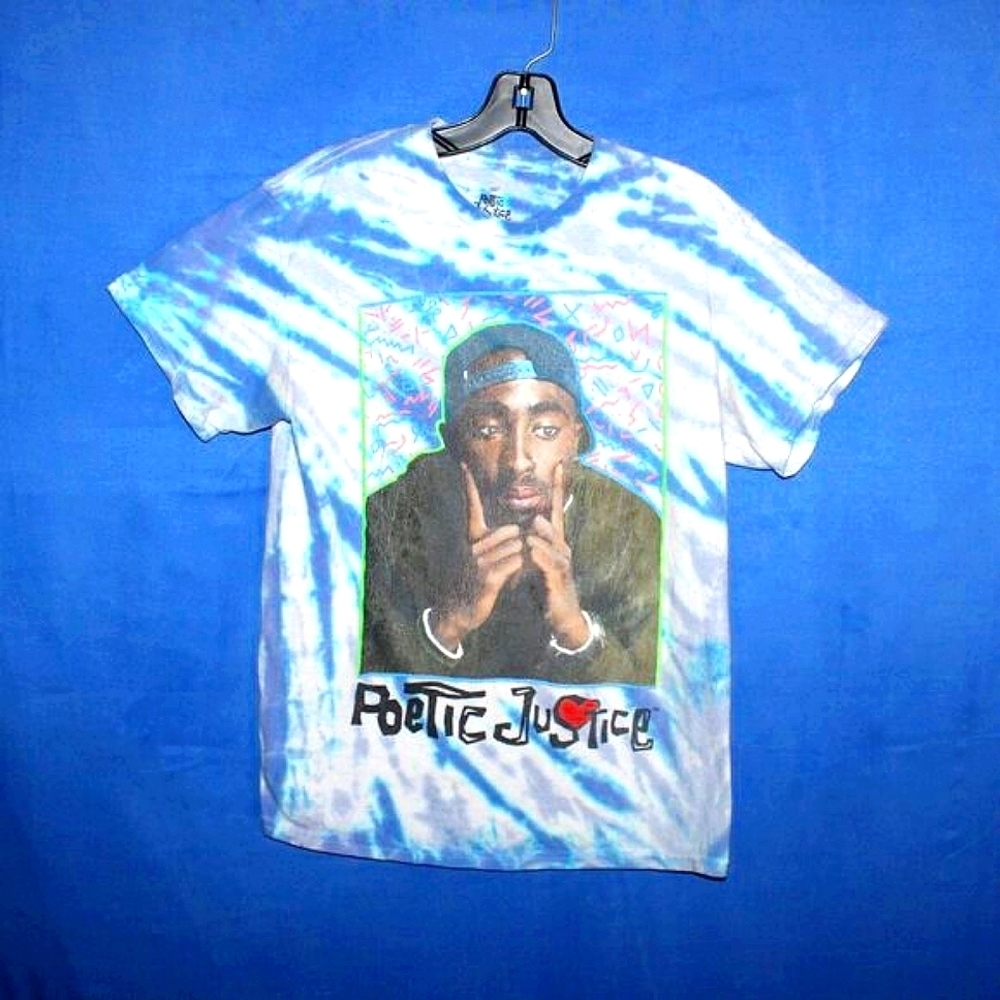 Poetic Justice Tupac Tie Dye T-Shirt M